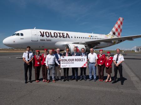 Volotea ouvre sa 10e base française à Rodez : une trentaine d'emplois créés 