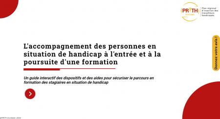 « L'accompagnement des personnes en situation de handicap à l'entrée et à la poursuite d'une formation » : le guide du PRITH Occitanie