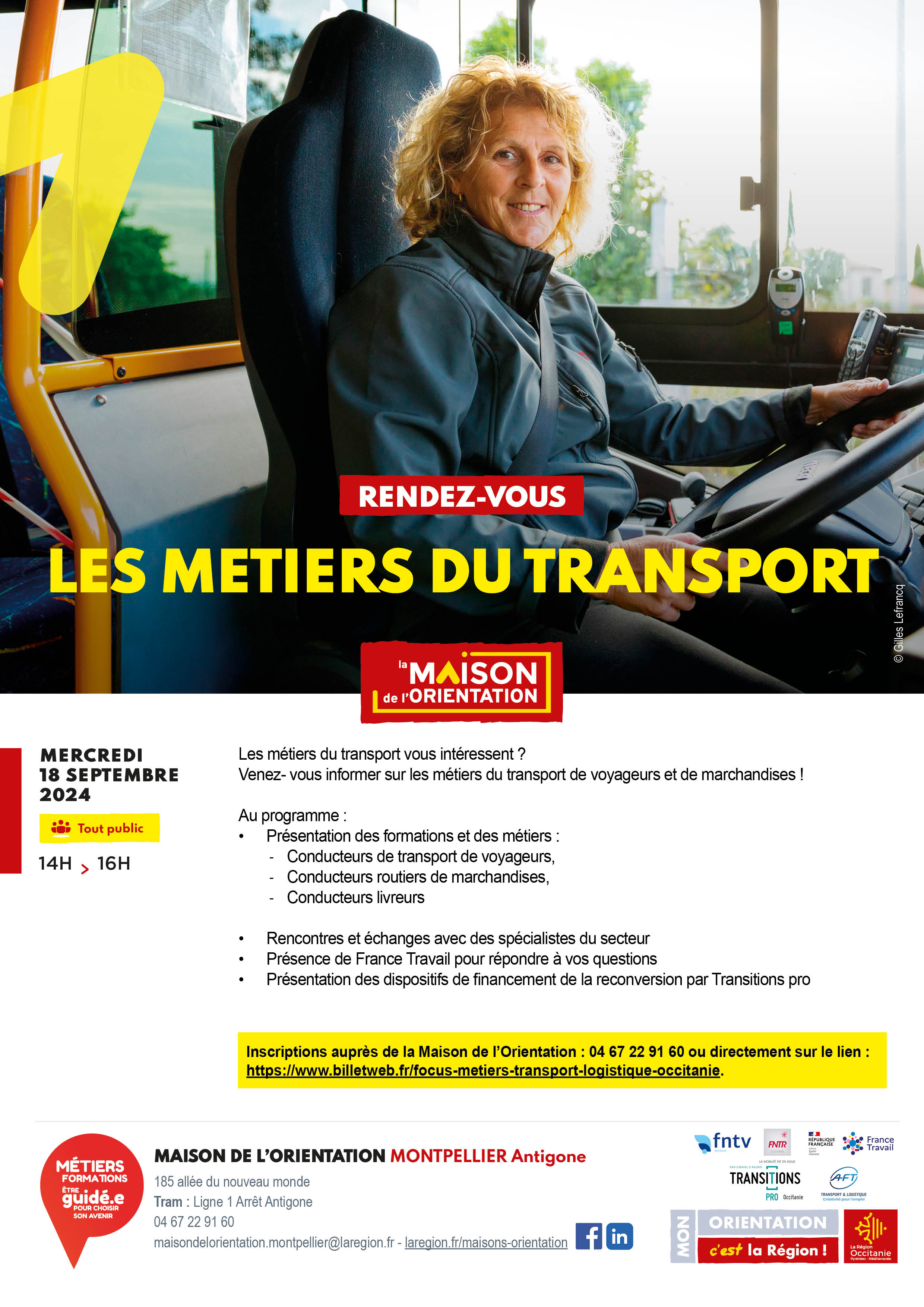 Les métiers du transport