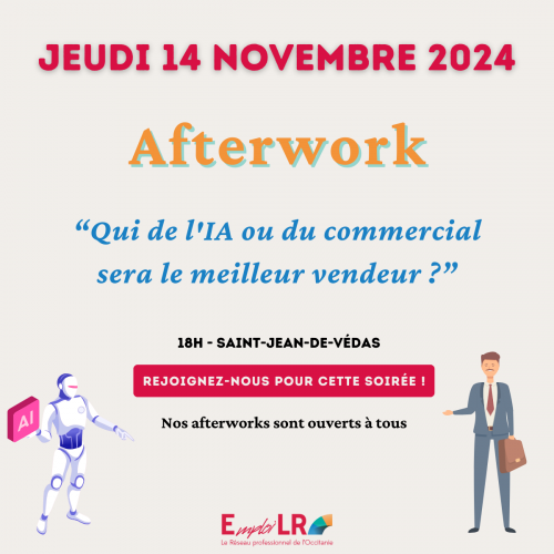 Afterwork Emploi LR : Qui de l'IA ou du commercial sera le meilleur vendeur ?