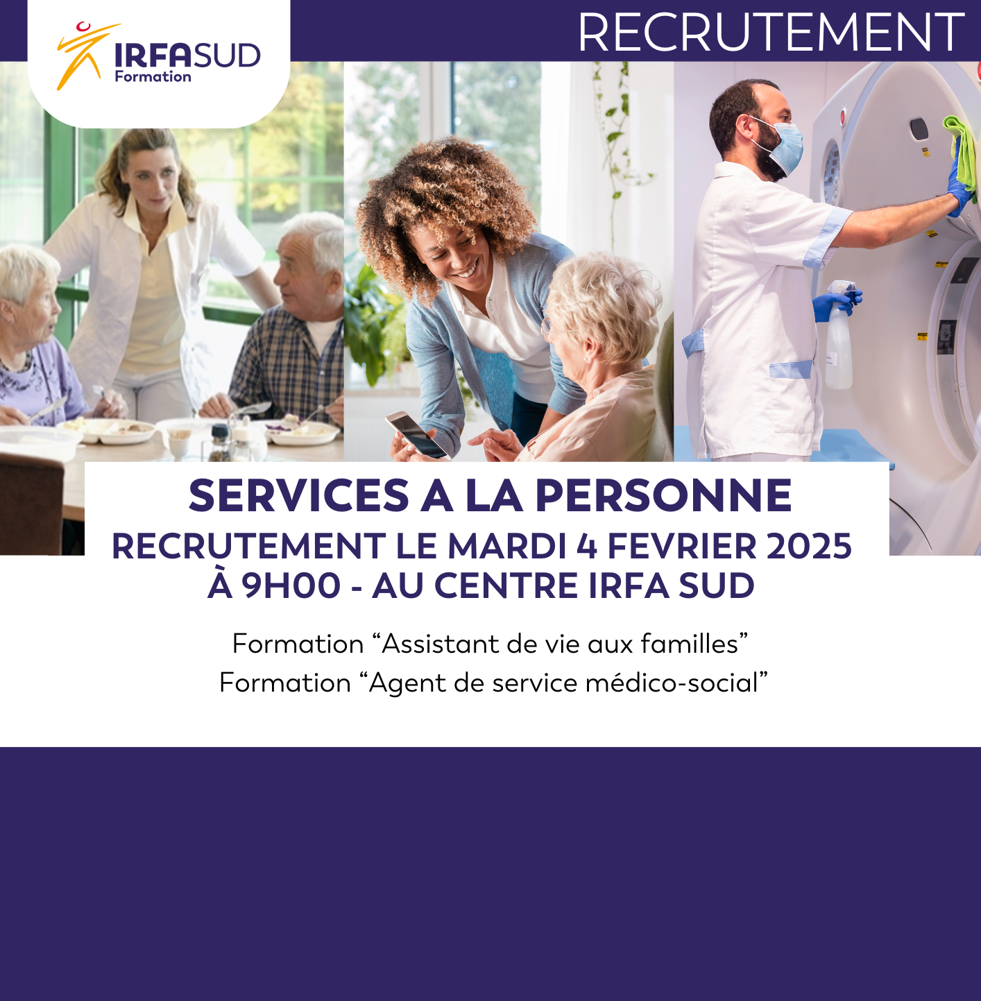 IRFA Sud Nîmes recrute pour ses formations 