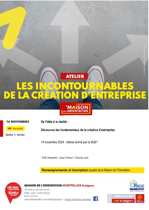 Les incontournables de la création d'entreprise MDO MTP 34