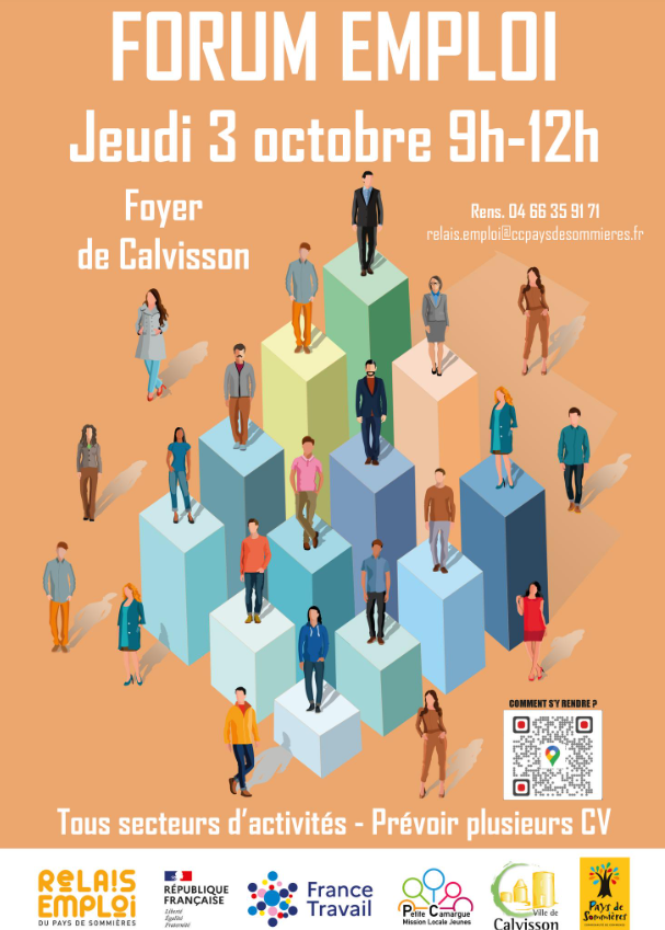 Forum de l'emploi au Foyer de Mairie de Calvisson