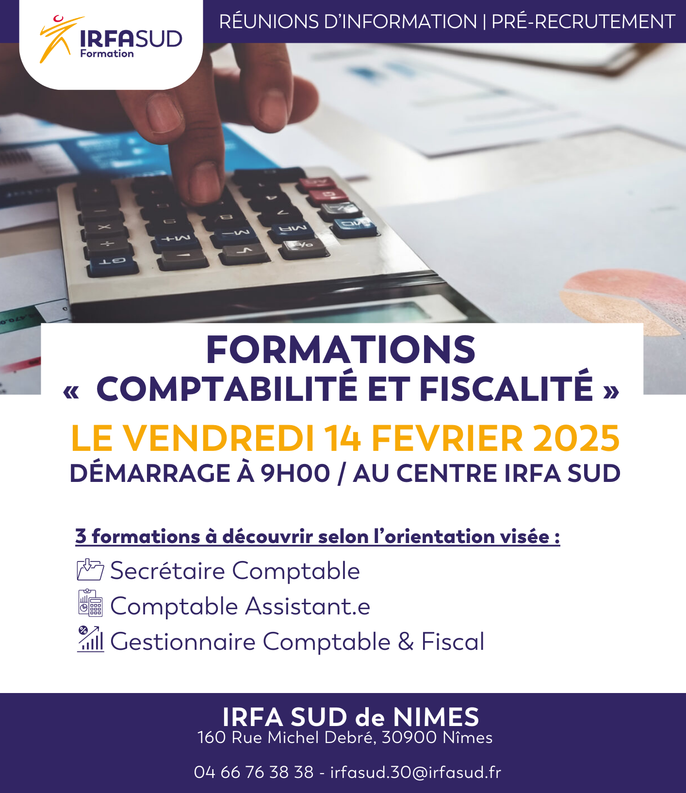 IRFA SUD - Présentation des formations « Comptabilité & Fiscalité »