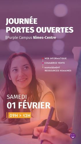 Journées portes ouvertes Purple Campus Gard Nîmes-Centre