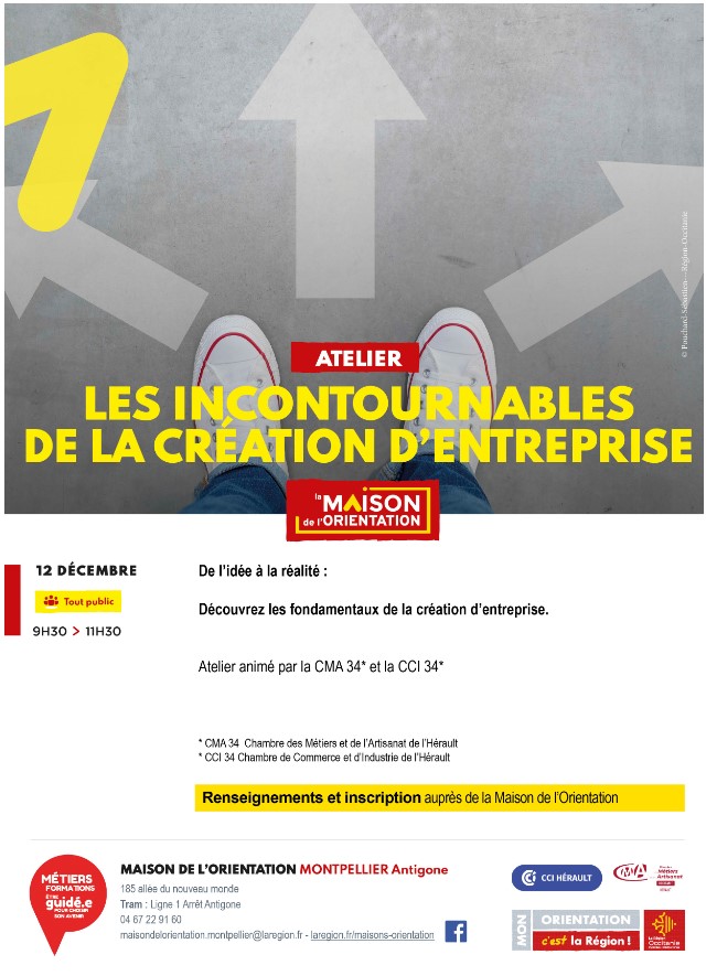 Les incontournables de la création d'entreprise MDO MTP 34