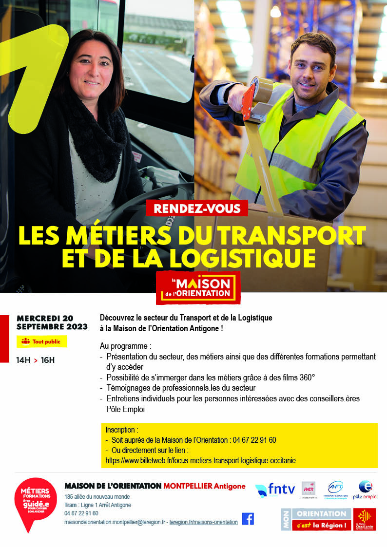 Les métiers du transport et de la logistique