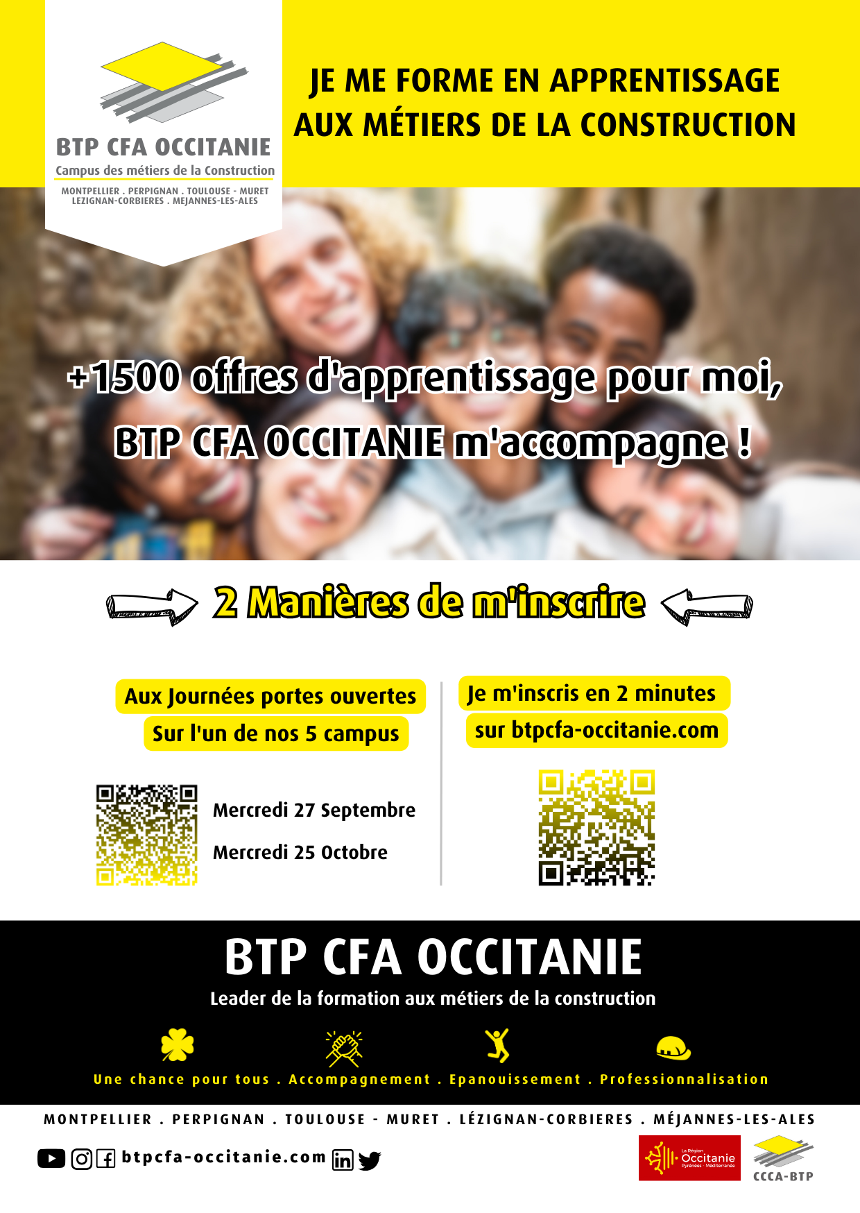 Journée portes ouvertes BTP CFA Occitanie - Perpignan
