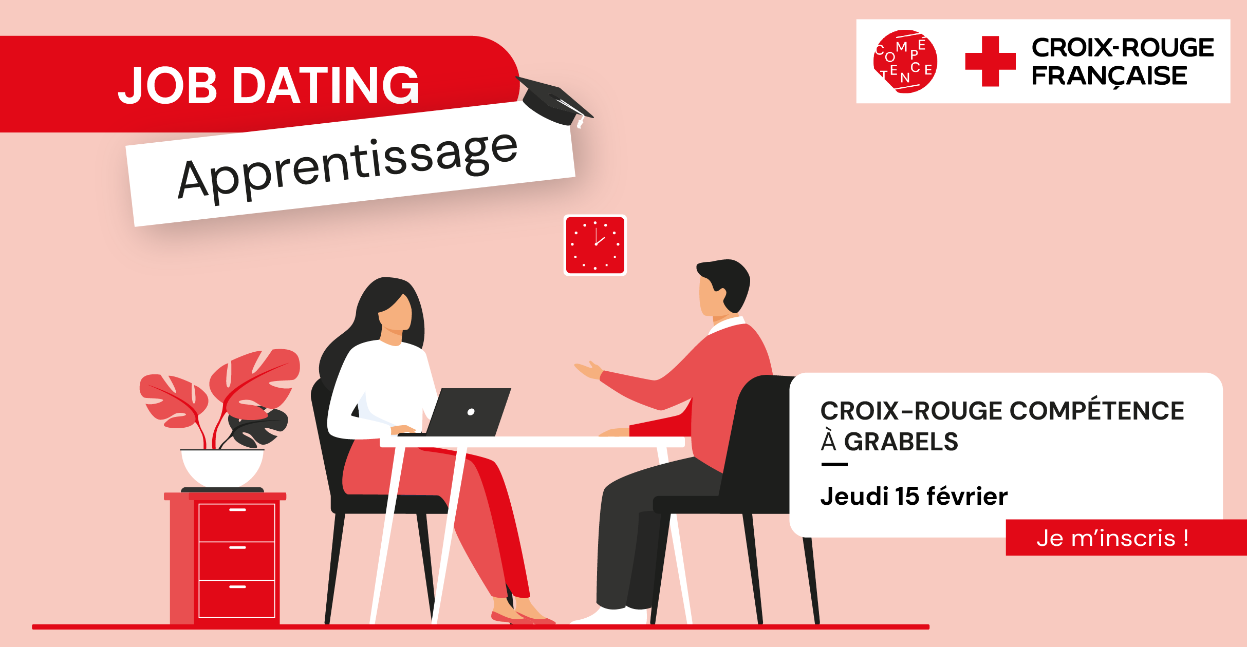 Job dating apprentissage Croix-Rouge Compétence formation secrétaire médicale et médico-sociale