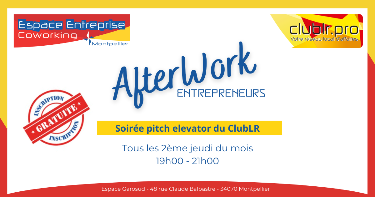 Afterwork Pitch Elevator Club LR - 13 février 2025